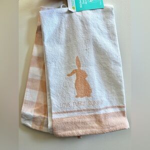 FREE‎ ADD-ON Pink Easter Bunny Kitchen Towel Set of 2 NEW